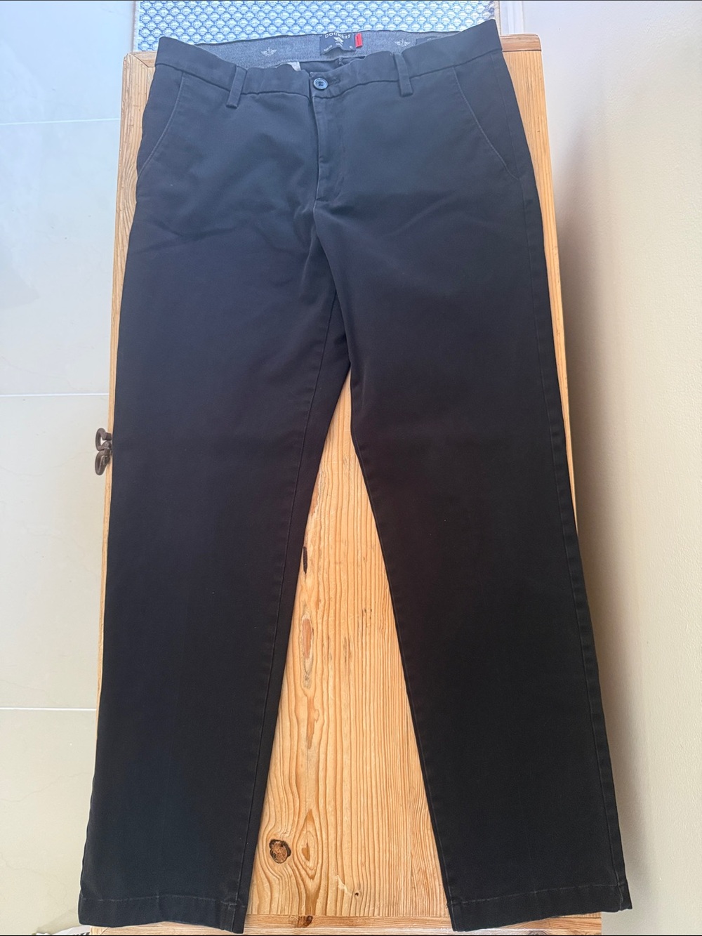 Dockers Black Straight Fit Chinos for Men